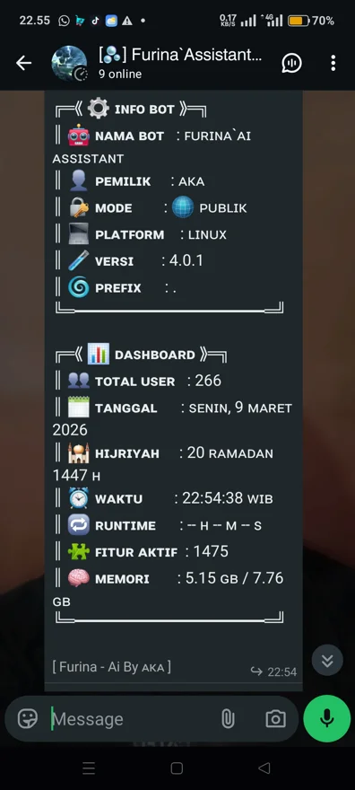 Bot WA FurinaAI